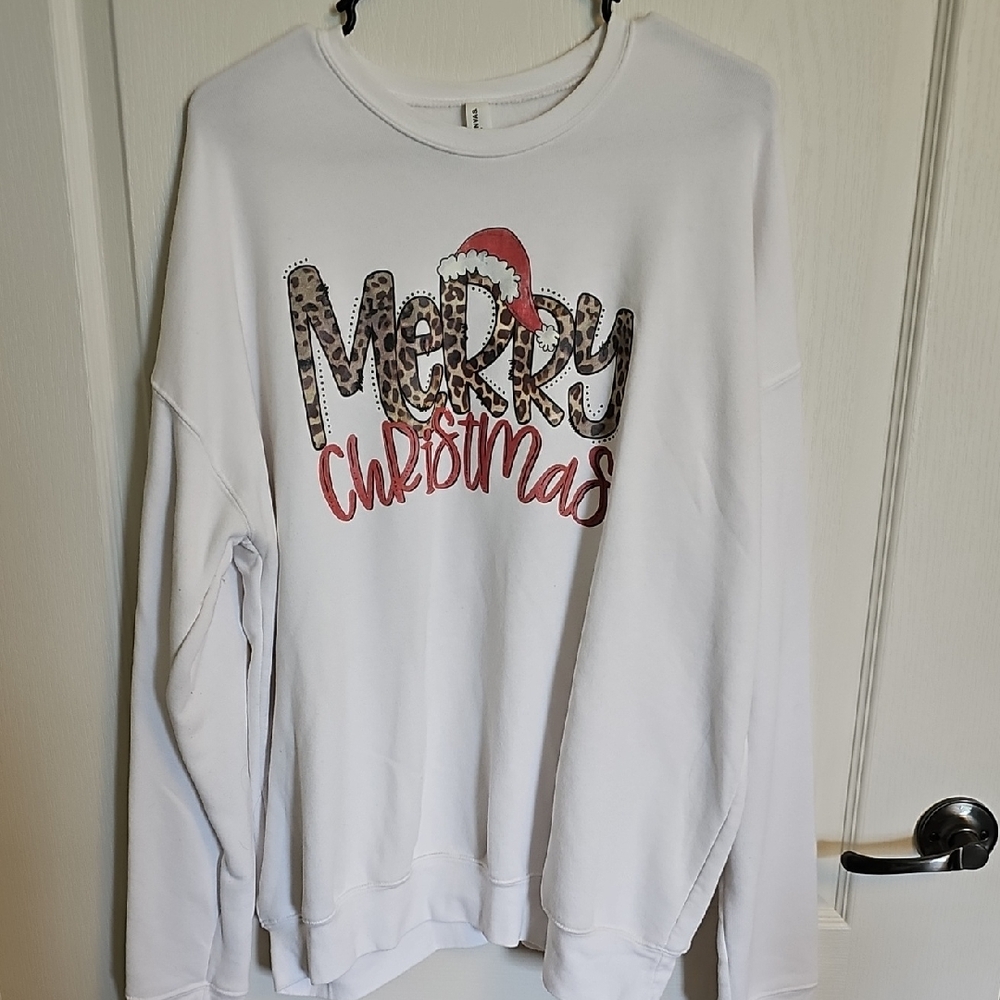 Bella Canvas White Fleece Sweatshirt